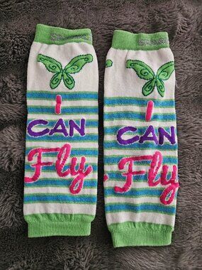 Sparkle Athletic “I Can Fly” Green Fairy Calf Sleeves